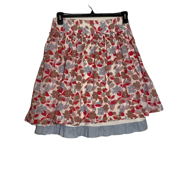American Eagle Outfitters women’s floral skirt red/blue/brown size 2 - Picture 2 of 6